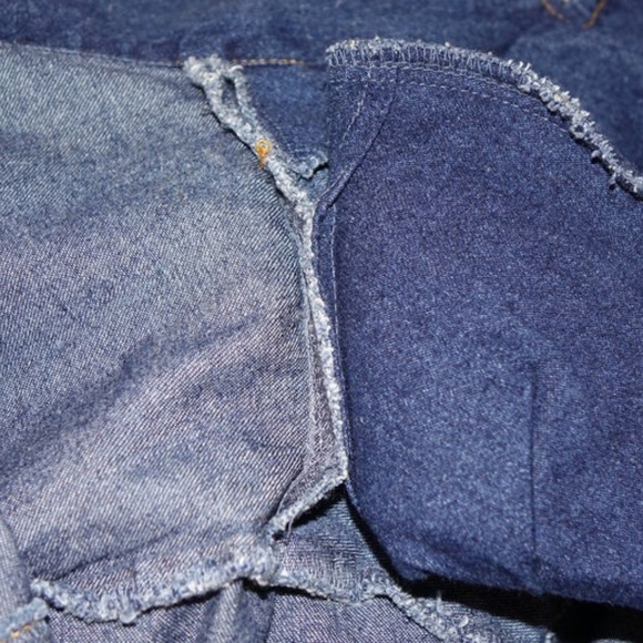 Forenza Cropped Jean Jacket Military Style Epaulet - Picture 8 of 8